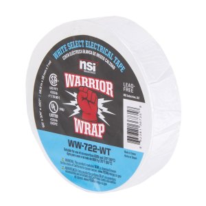 Warrior 0184-1322 Professional 7mil Vinyl Electrical Tape - White 34