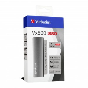 Verbatim 47444 1tb Vx500 External Ssd, Usb 3.1 Gen 2 Space Gray