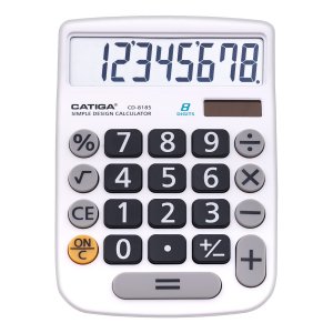 Adesso CD-8185W Ac Cd-8185w 8 Digits Basic Calculator White Retail