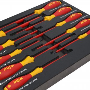 Wiha 32080 Wiha Insulated Softfinish Cushion Grip Screwdriver Set - 10