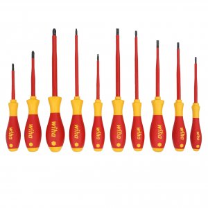 Wiha 32080 Wiha Insulated Softfinish Cushion Grip Screwdriver Set - 10