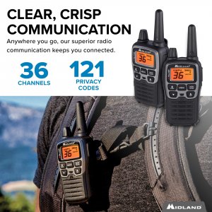 Midland T71VP3 T71 X-talker 2way Radios Black