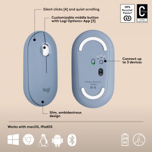 Logitech 920-012202 Pebble 2 Combo Mk For Mac