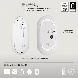 Logitech 920-012201 Pebble 2 Combo Mk For Mac