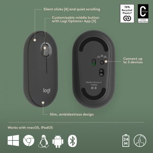 Logitech 920-012200 Pebble 2 Combo Mk For Mac