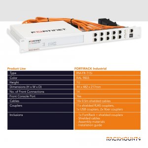 Rackmount RM-FR-T15I Rack Mount Kit For Fortigate 80f  81f Shielded  I