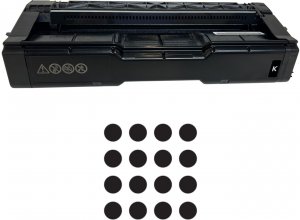 Original Fujitsu 434060 Black Toner: Ricoh C125 P Amp; C125 Mf