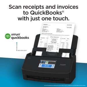 Fujitsu PA03770-B675 Scansnap Ix1600 Receipt Edition, Black, Scanner -