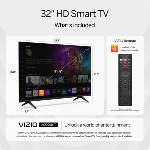 Vizio VHD32M-08 32-inch Hd Smart Tv With Streaming Capabilities