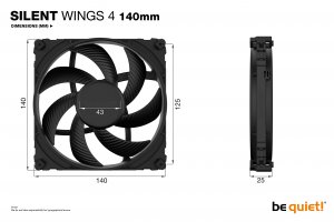 Be BL095 Silent Wings 4 120mm Pwm Case Fan