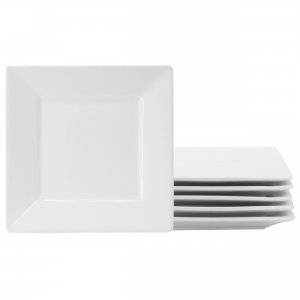 Gibson 133030.01 Home Our Table Simply White Fine Ceramic 6 Piece 7.25