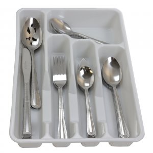 Gibson 43917.45 Home Basic Living Aston 45 Piece Flatware Set With Pla