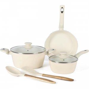 Gibson 138508.07 Home Plaza Cafe 7 Piece Forged Aluminum Cookware Set 