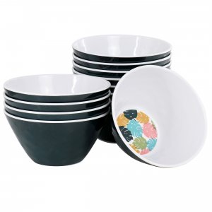 Gibson 96104.01 Home Tropical Sway 12 Piece 6 Inch Melamine Bowl Set I