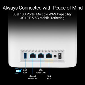 Asus BT10 2PK Router Bt10 2pk Zenwifi Bt10 Tri-band Wifi7 Mesh 2pk Ret