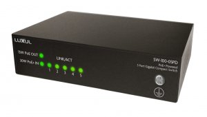 Luxul SW-100-05PD 5-port Unmanaged Poe+ Switch With Poe Passthrough