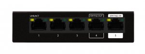 Luxul SW-100-05PD 5-port Unmanaged Poe+ Switch With Poe Passthrough