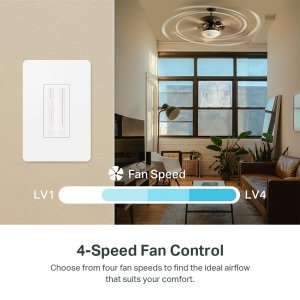 Tplink KS240 Smart Ceiling Fan Dimmer Switch