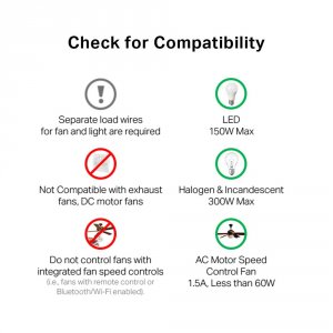 Tplink KS240 Smart Ceiling Fan Dimmer Switch