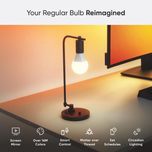 Nanoleaf NF080B03-3A19E Nanoleaf Essentials Smart A19 Bulb Na- 800lm W