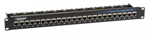 Black JPM804A-R2 Cat5e Fd-thru Patch Panel 1u Shl 24pt