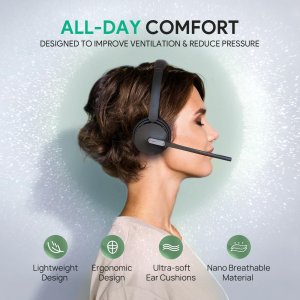 Yealink 1208674 Wh64 Dual Teams Dect  Bluetooth Wireless Headset