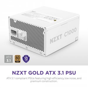 Nzxt PA-0G2BW-US 1000w Atx 3.1 Fully Modular Power Supply - White