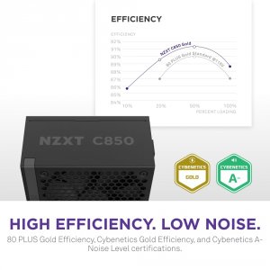 Nzxt PA-8G2BB-US 850w Fully Modular Atx 3.1 Power Supply - 80 Plus Gol