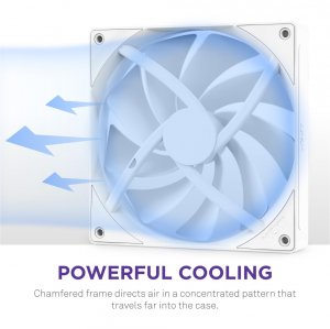 Nzxt RF-Q14SF-W2 F140q 140mm Quiet Airflow Fan - Single White Retail