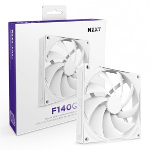 Nzxt RF-Q14SF-W2 F140q 140mm Quiet Airflow Fan - Single White Retail