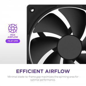 Nzxt RF-P14SF-B2 F140p 140mm Static Pressure Fan - Single Pack Black