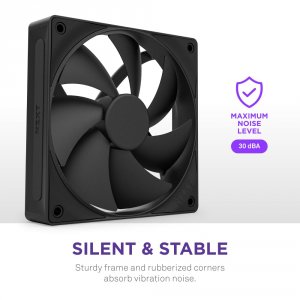 Nzxt RF-P14SF-B2 F140p 140mm Static Pressure Fan - Single Pack Black