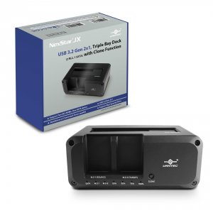 Vantec NST-DM12C31 Nexstar Jx Triple Bay Usb 3.2 Dock With Clone Funct