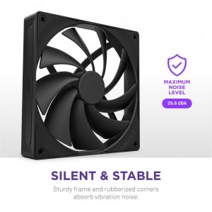 Nzxt RF-Q14SF-B2 F140q 140mm Quiet Airflow Fan - Single Black