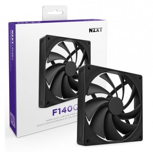 Nzxt RF-Q14SF-B2 F140q 140mm Quiet Airflow Fan - Single Black