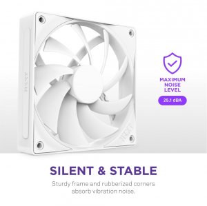 Nzxt RF-Q12SF-W2 F120q 120mm Quiet Airflow Fan - Single White