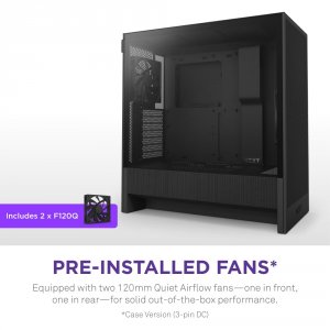 Nzxt CC-H52FB-01 H5 Flow Atx Mid Tower Case - Black