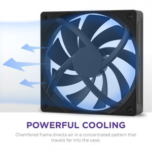 Nzxt RF-Q12SF-B2 F120q 120mm Quiet Airflow Fan - Black