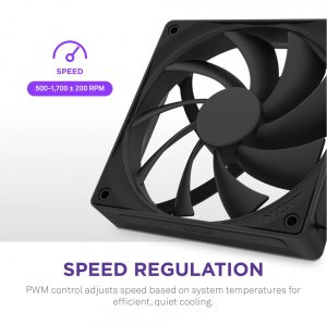 Nzxt RF-Q12SF-B2 F120q 120mm Quiet Airflow Fan - Black