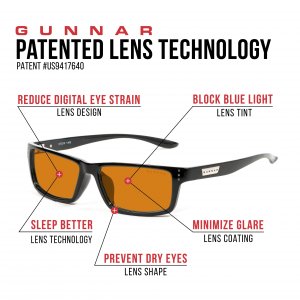 Gunnar RIO-00112 Focus Glasses - Riot Amber Max