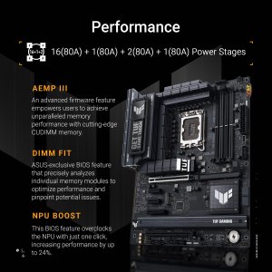 Asus TUF GAMING Z890-PLUS WIFI Tuf Gaming Z890-plus Wifi Atx Motherboa