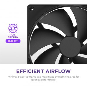 Nzxt RF-P12SF-B2 F120p 120mm Static Pressure Fan – Black Single Pack