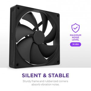 Nzxt RF-P12SF-B2 F120p 120mm Static Pressure Fan – Black Single Pack