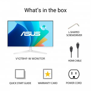 Asus VY279HF-W Mn Vy279hf-w 27 Ips 1920x1080 16:9 1ms Mprt 100hz Hdmi 