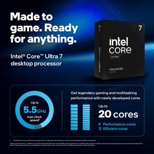 Intel BX80768265KF Core Ultra 7 Desktp Proc 265kf