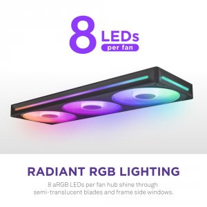 Nzxt RF-U36HF-B1 F360 Rgb Fan - High Performance Cooling Solution