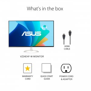 Asus VZ24EHF-W Mn Vz24ehf-w 23.8 Ips Fhd 1920x1080 16:9 1ms 100hz Hdmi