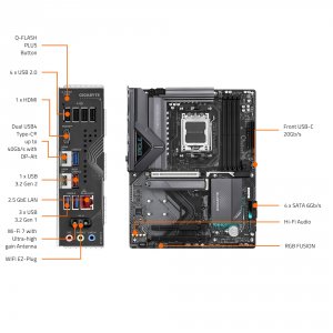 Gigabyte X870 EAGLE WIFI7 X870 Eagle Wifi7 Ddr5 Atx Motherboard