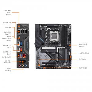 Gigabyte X870 GAMING WIFI6 X870 Gaming Wifi 6 Am5 Motherboard