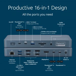 Kensington K35232NA Sd5900t Eq Tb 4 Quad Dock Dl